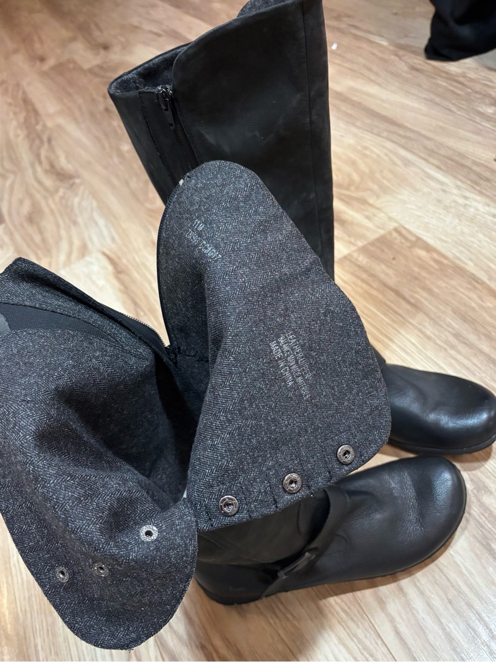 B.O.C Black Women's Tall Boots - Classic Black. Women’s Size 11 M - Picture 5 of 8